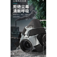 MSA梅思安410半面罩呼吸器 硅胶双滤片